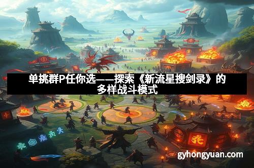 单挑群P任你选——探索《新流星搜剑录》的多样战斗模式